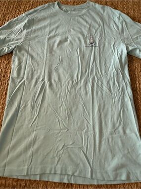 Vineyard Vines Men's Light Blue Sailboat Graphic T-Shirt Size Small
